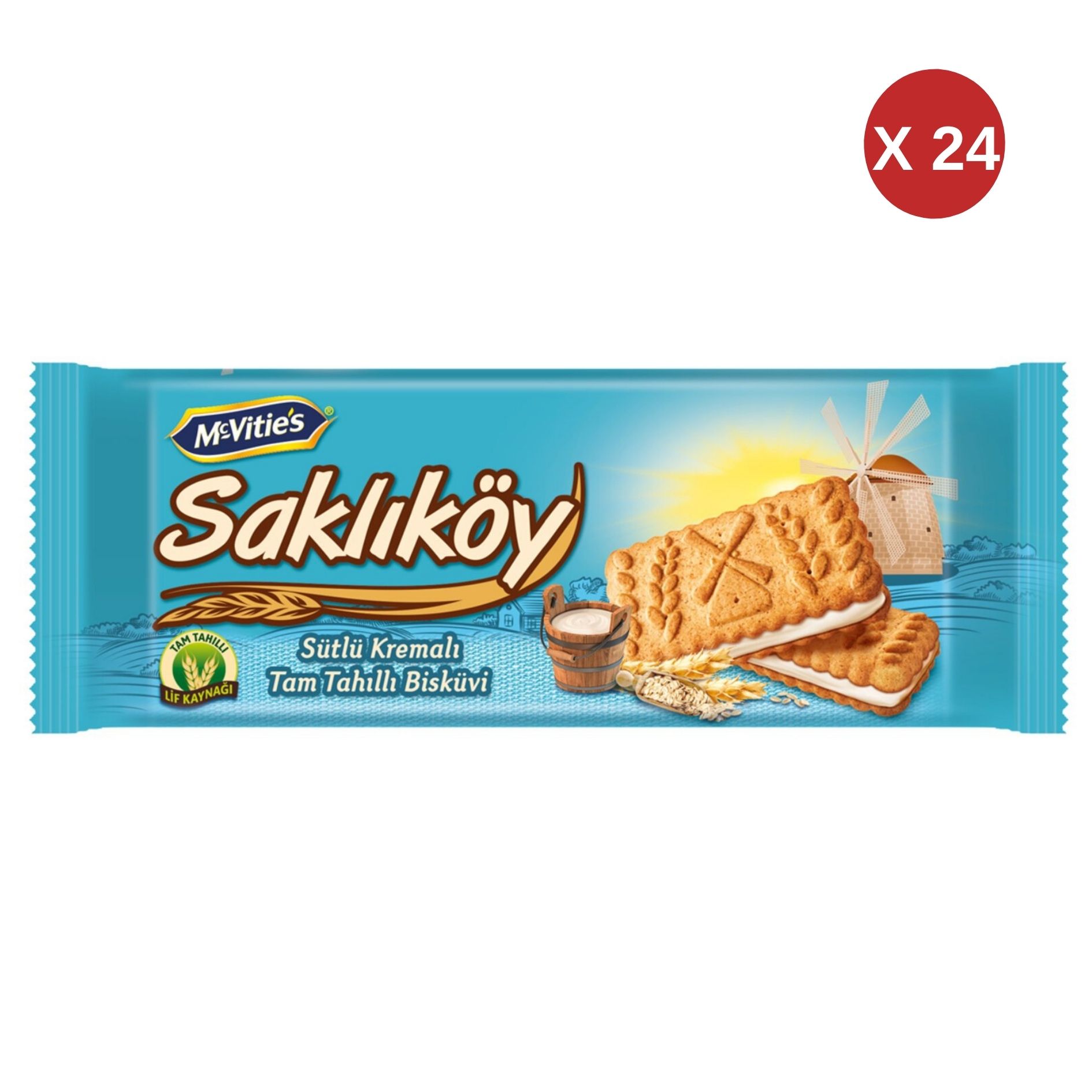 ÜLKER SAKLIKÖY SÜTLÜ KREMALI 100 GR (24 ADET)