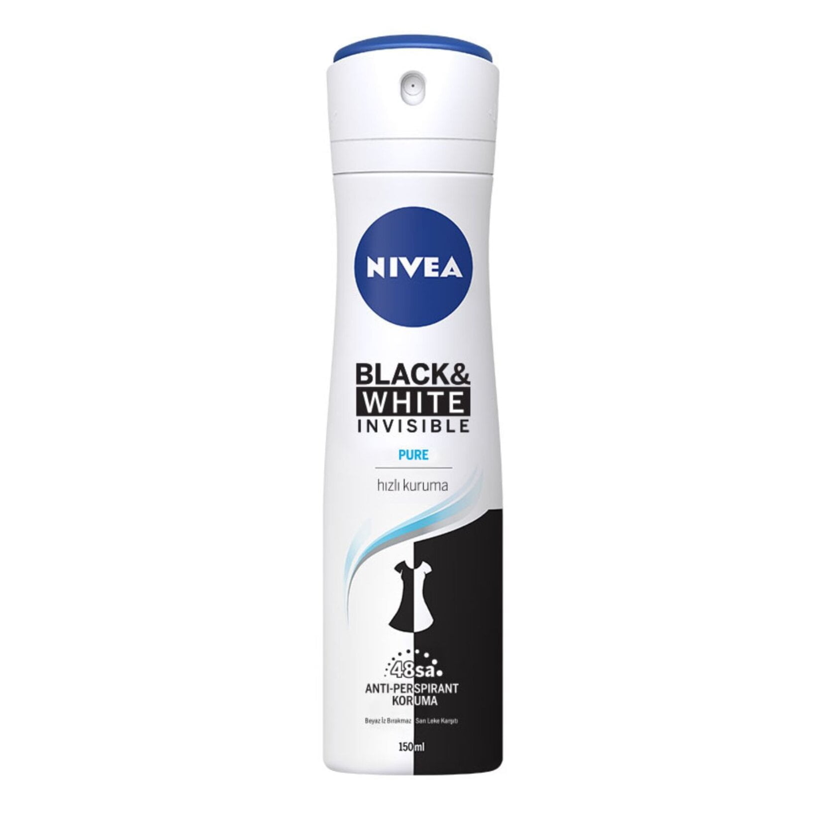 NIVEA DEO 150ML INVISIBLE BW PURE BYN