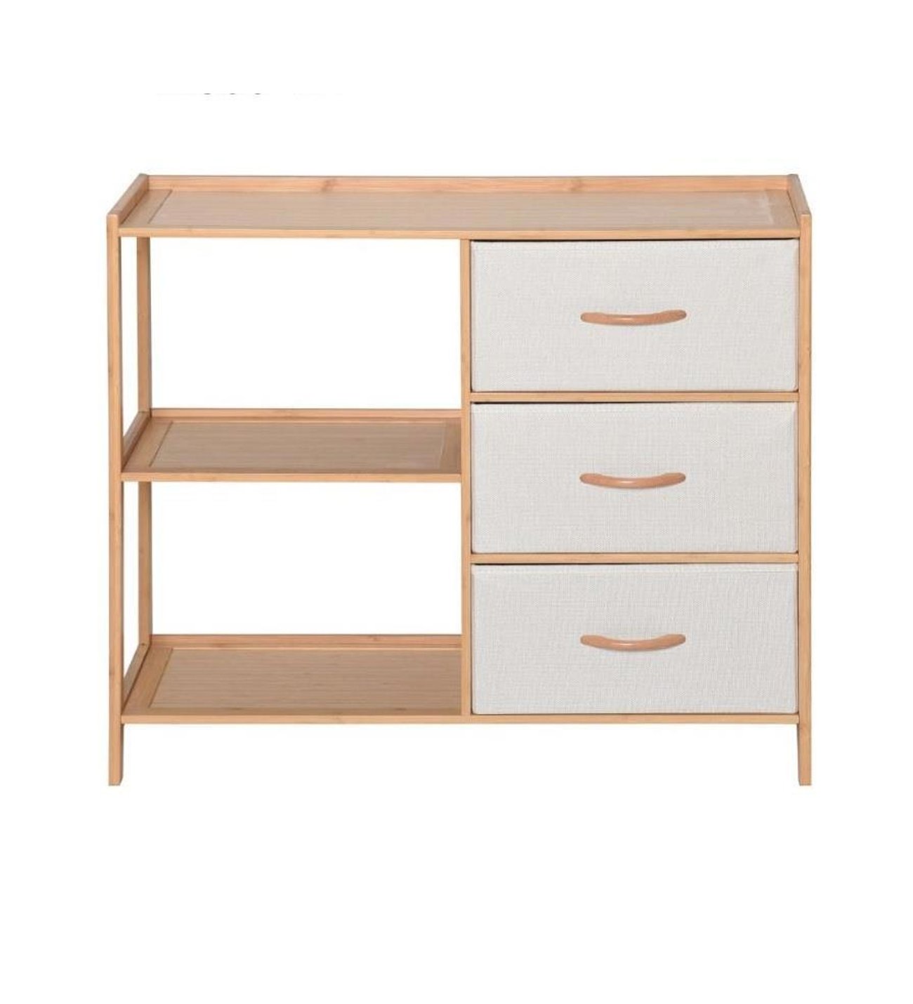 ÇEKMECELİ 2 RAFLI BAMBU DOLAP B9197