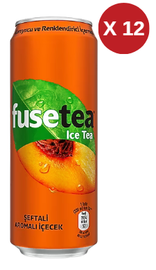 FUSE TEA TENEKE ŞEFTALİ 330 ML 12 ADET