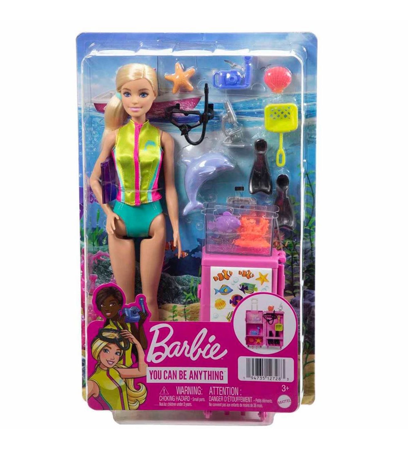 BARBIE DENİZ BİYOLOĞU OYUN SETİ (MATE - HMH26)