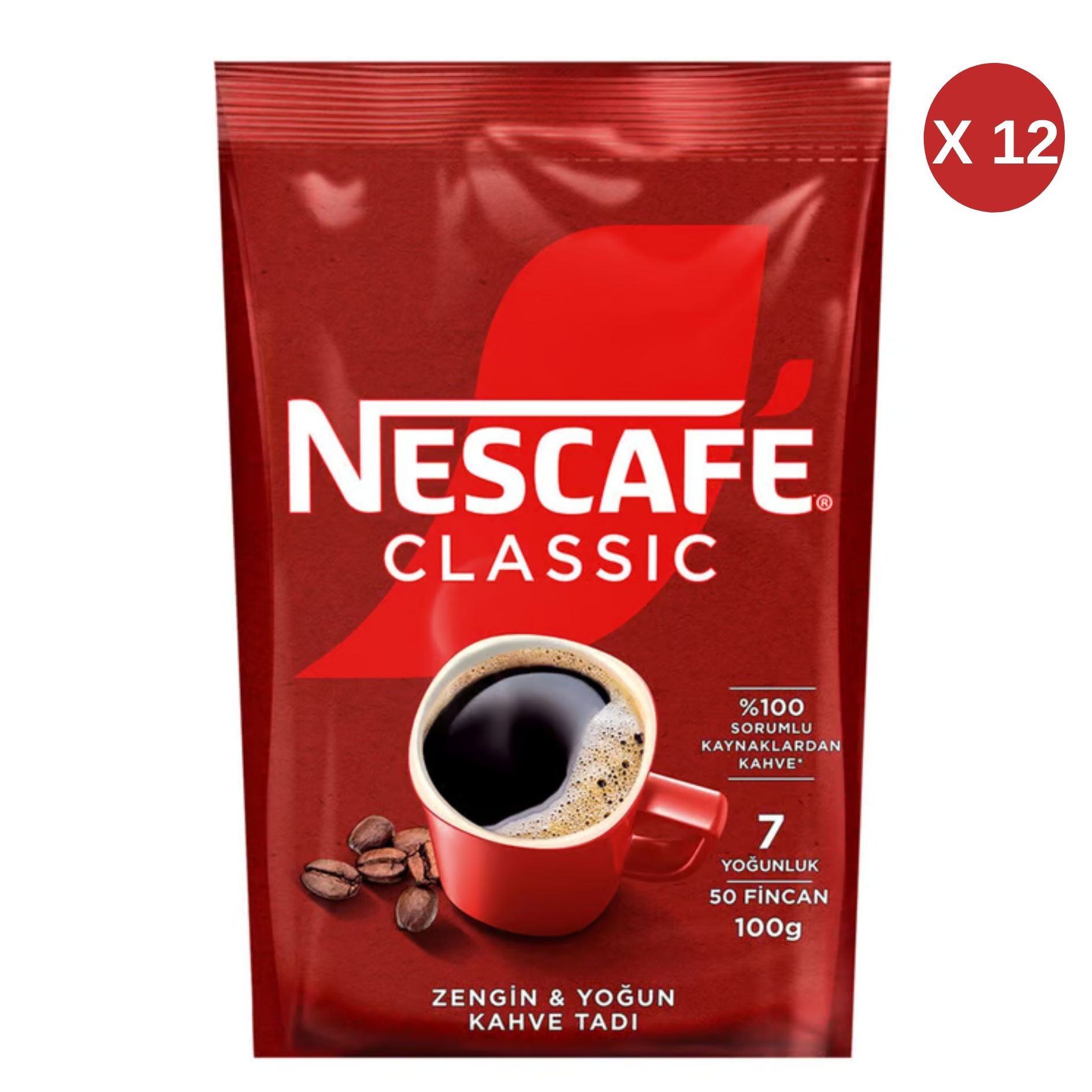  NESCAFE CLASSIC 100 GR (12 ADET)