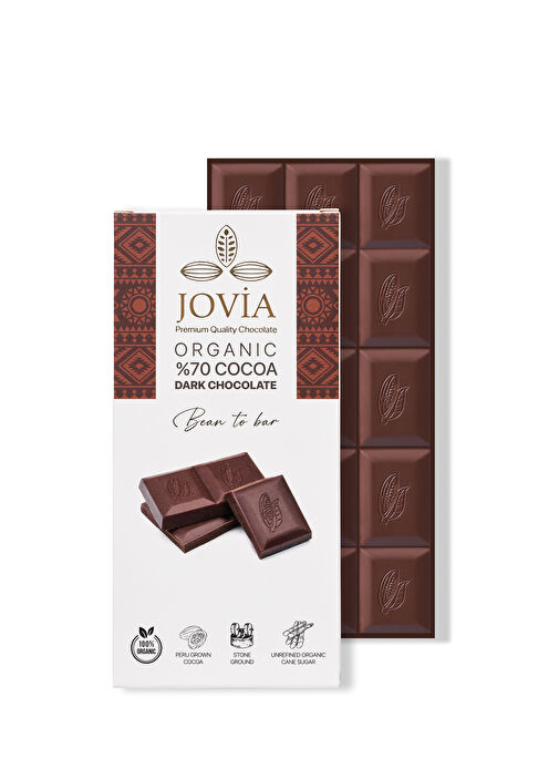 JOVİA ORGANİK %70 KAKAO BİTTER ÇİKOLATA 85 G