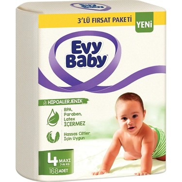 EVY BABY BEBEK BEZİ 3'LÜ FIRSAT NO:4 MAXI