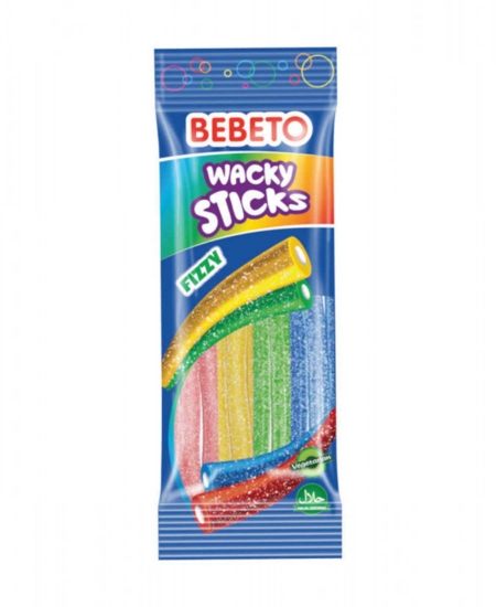 BEBETO WACKY STICKS 4R ED 75G