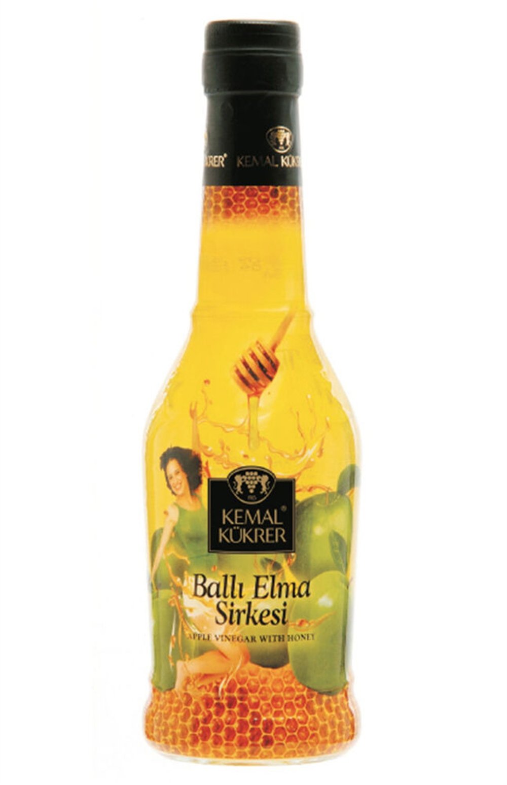 K.KÜKRER BALLI ELMA SİRKESİ CAM ŞİŞE ÖZEL 500 ML