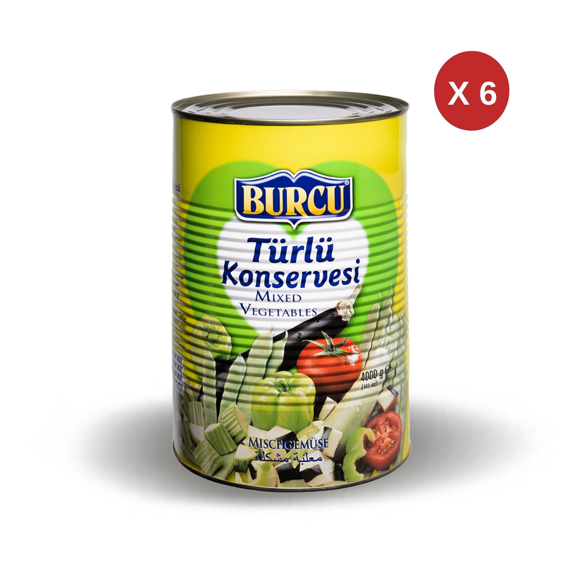 BURCU TÜRLÜ KONSERVE 4.000 GR (NET 2.400 GR) (6 ADET)