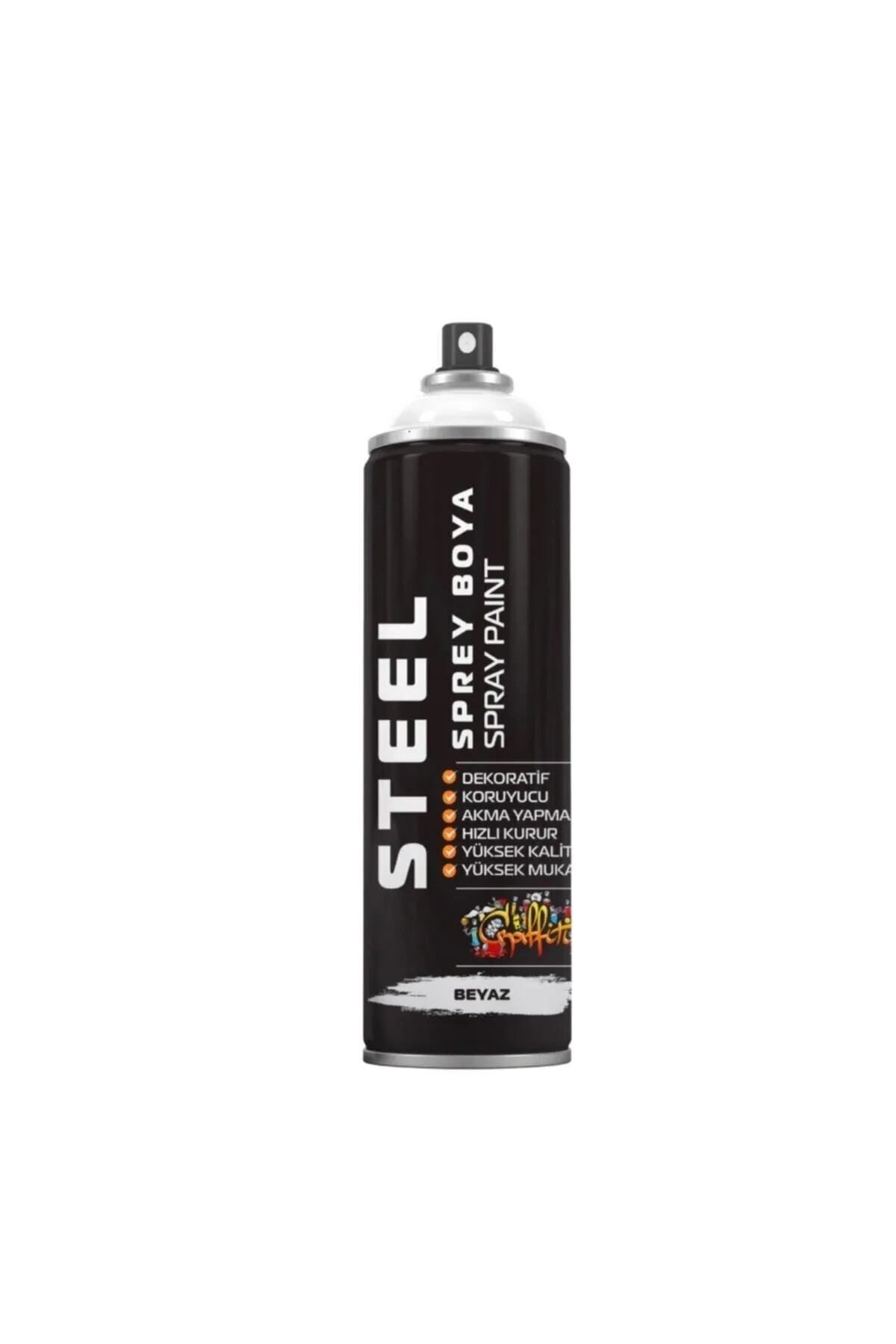 STEEL 200 ML SPREY BOYA BEYAZ