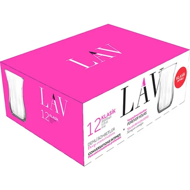 LAV KLASİK OPTİKLİ 12 Lİ ÇAY BARDAĞI