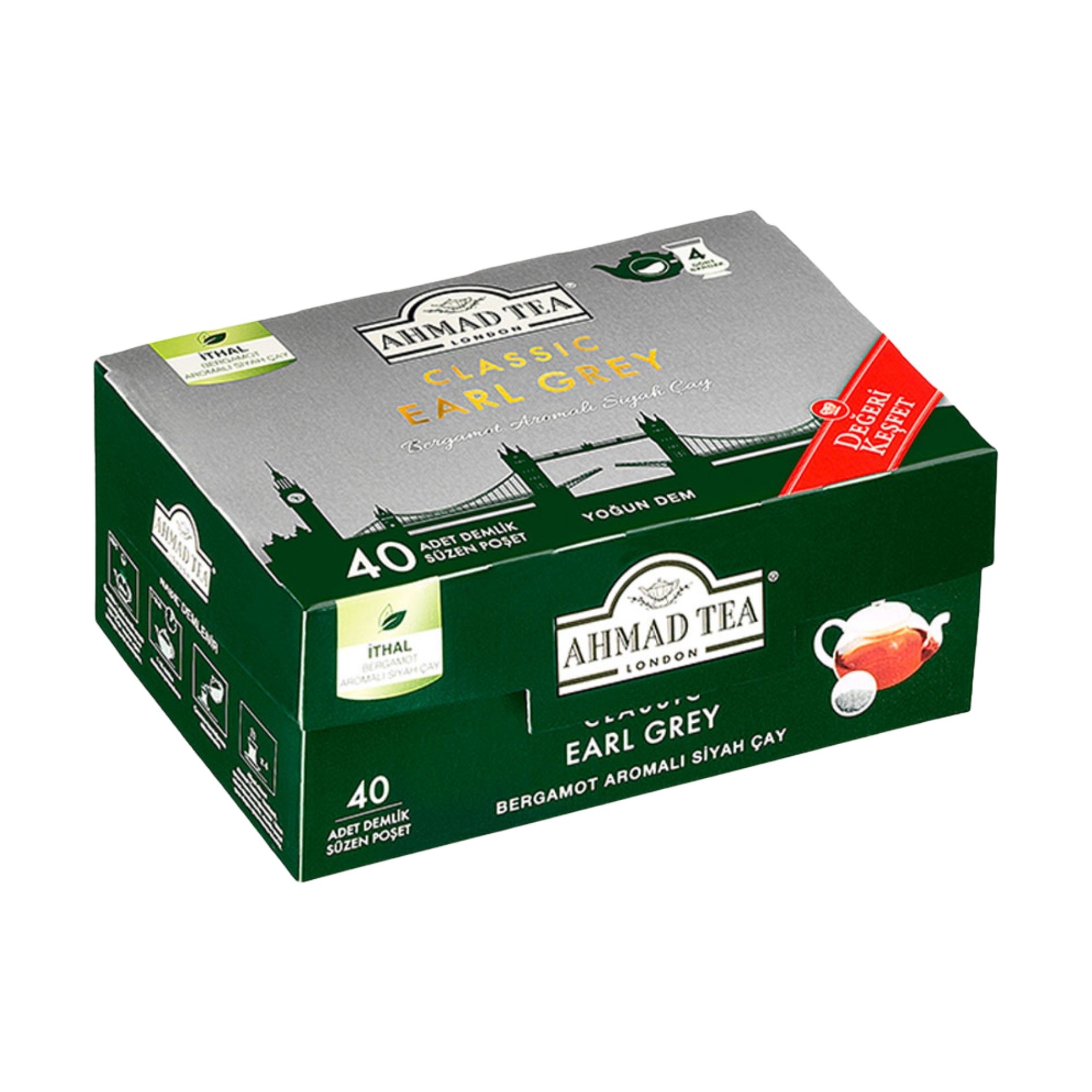  AHMAD TEA CLASSIC EARL GREY 40 DEMLİK ÇAY-2800