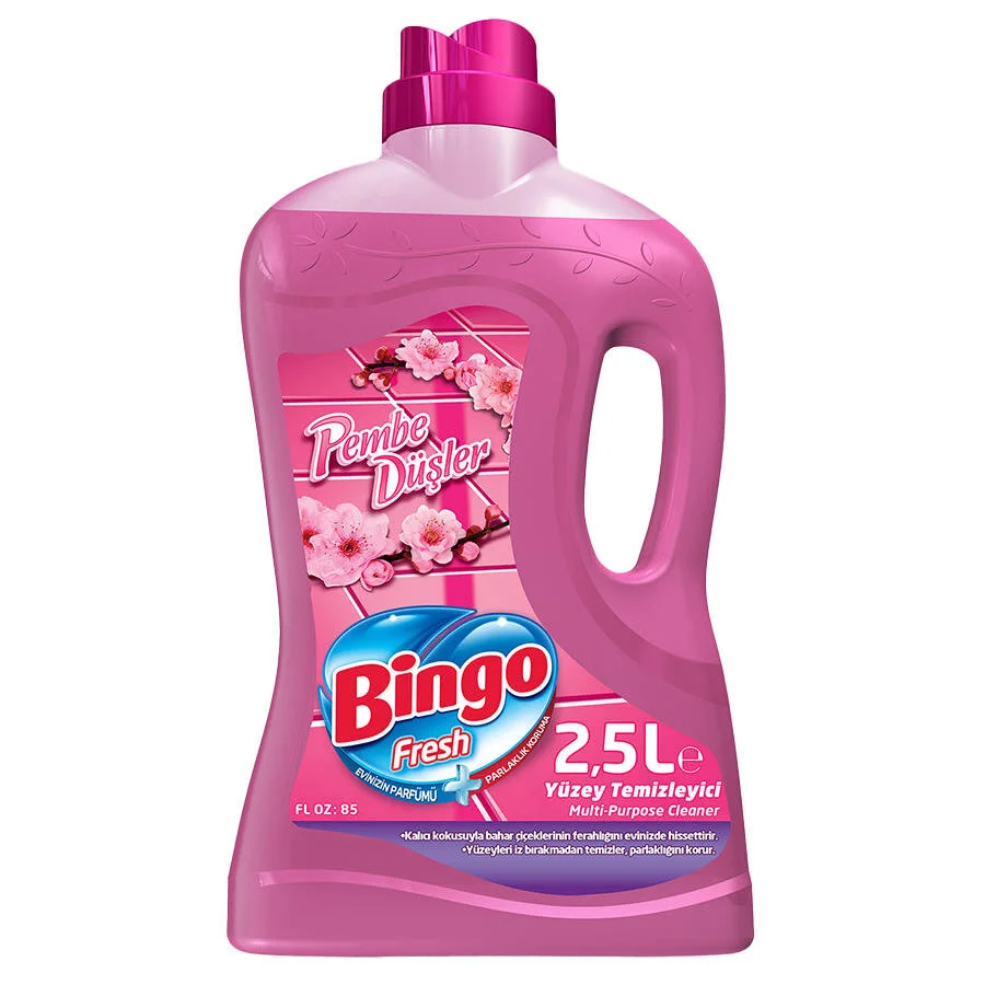 BİNGO FRESH 2,5 LT PEMBE DÜŞLER YÜZEY TEMİZLEYİCİ