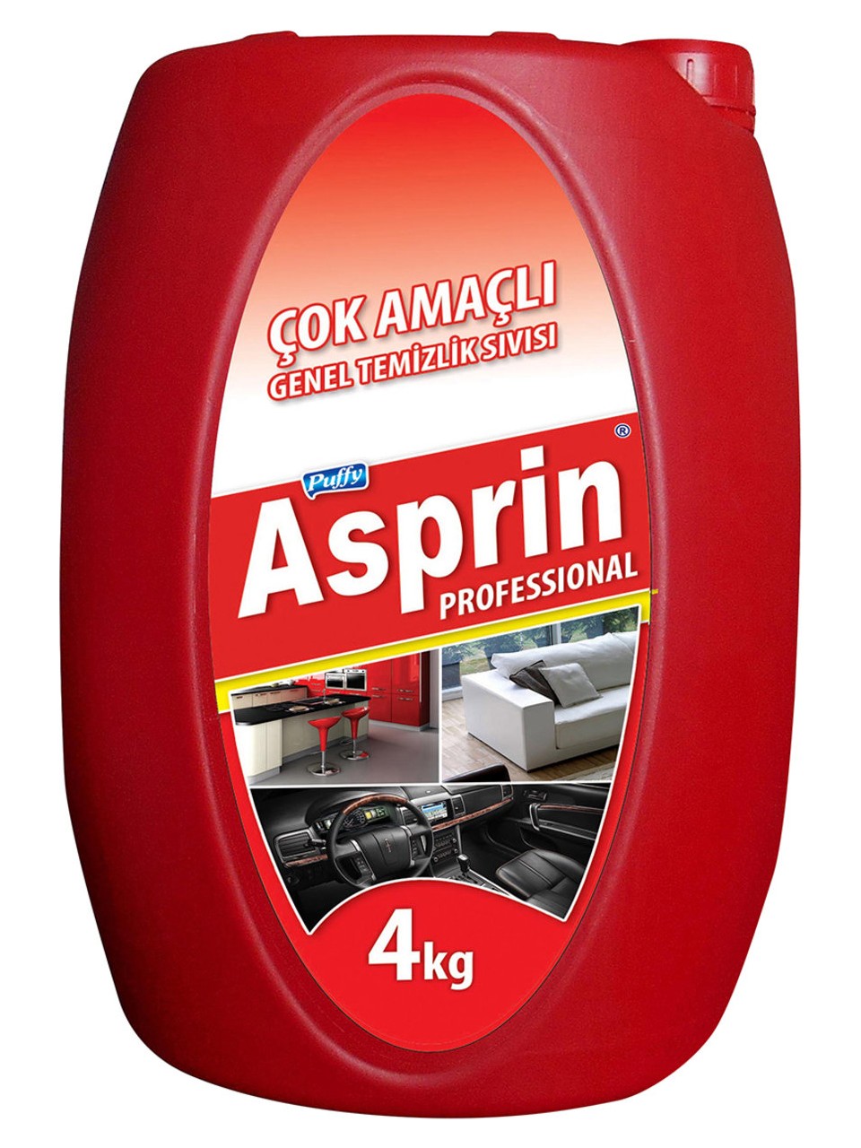 PUFFY ASPİRİN ÇOK AMAÇLI TEM.SIVISI 4 LT