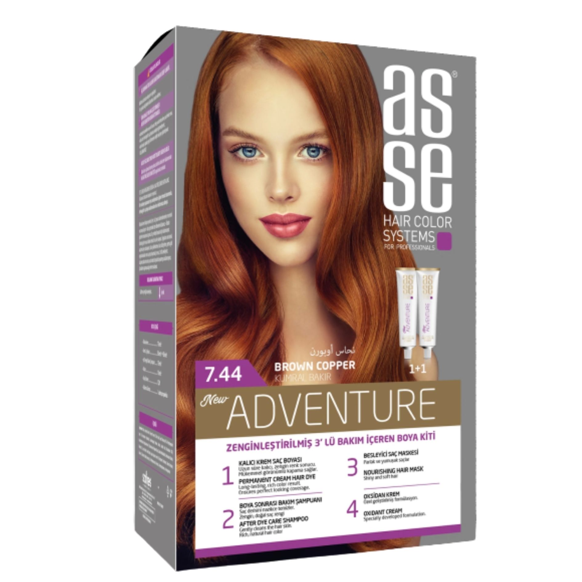 ASSE(7.44) SAÇ RENKLERİ SETİ