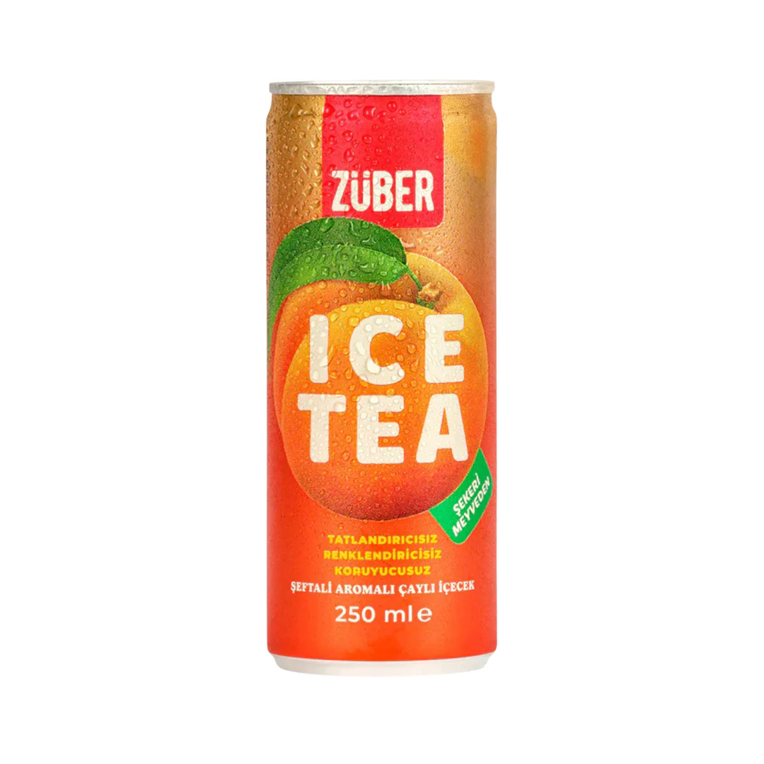 ZÜBER ICE TEA ŞEFTALİ AROMALI 250 ML