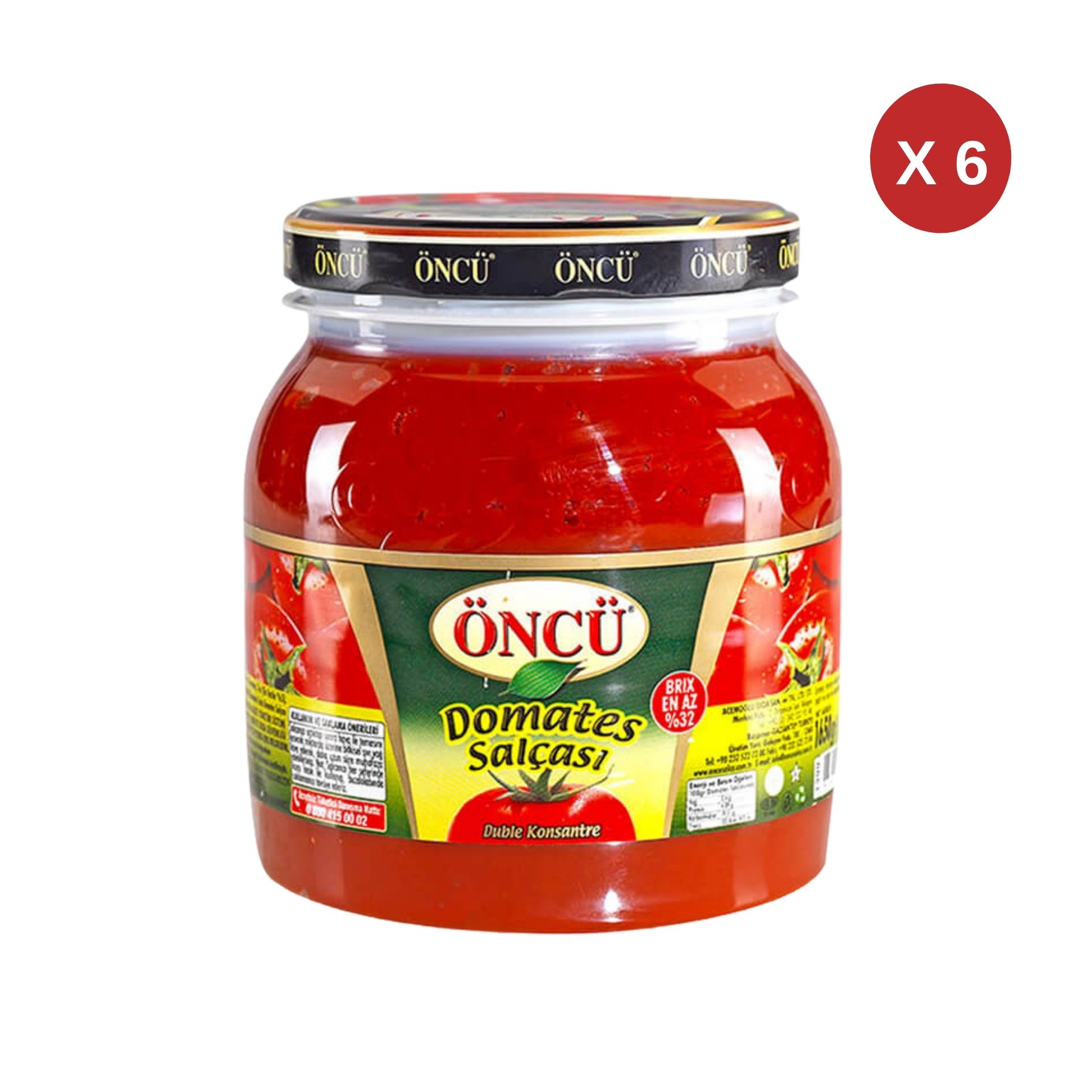 ÖNCÜ DOMATES SALÇASI 1650 GR (6 ADET)