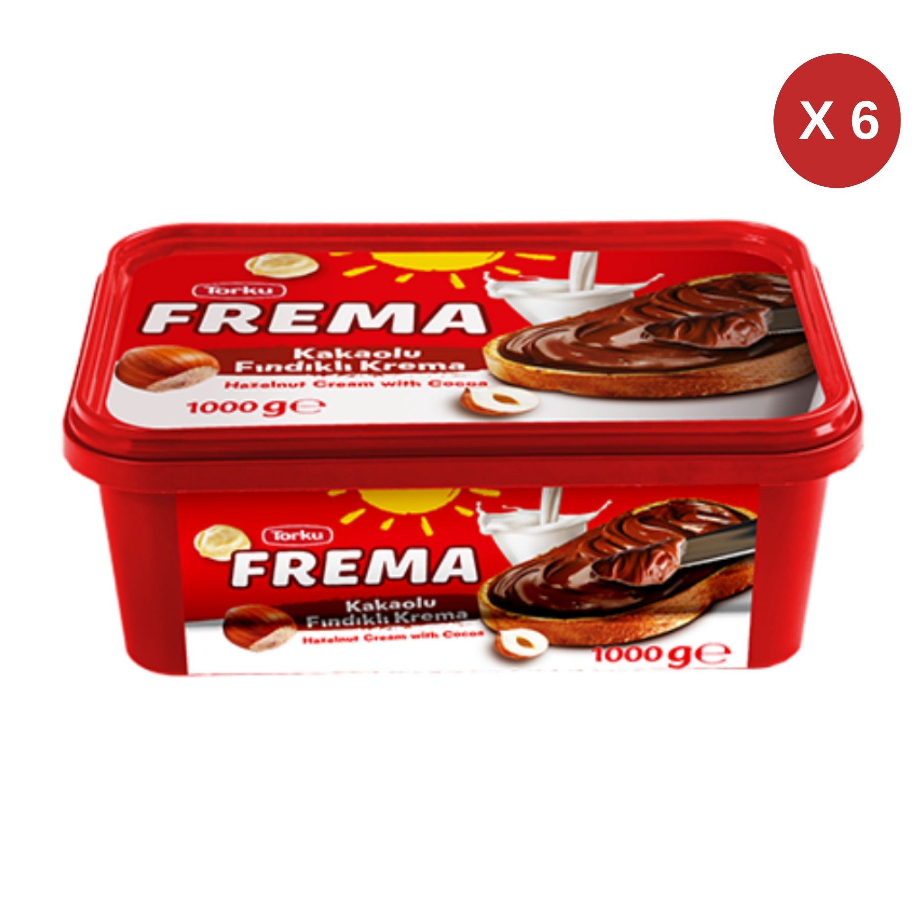 FREMA KAKAOLU FINDIK KREMASI 1000 GR 6 ADET