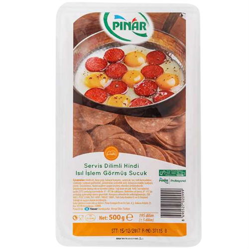 PINAR SUCUK DİLİMLİ SERVİS 500 GR.