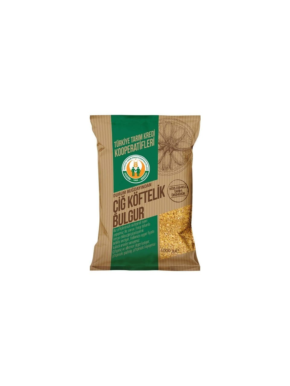 TK ÇİĞ KÖFTELIK BULGUR 1 KG