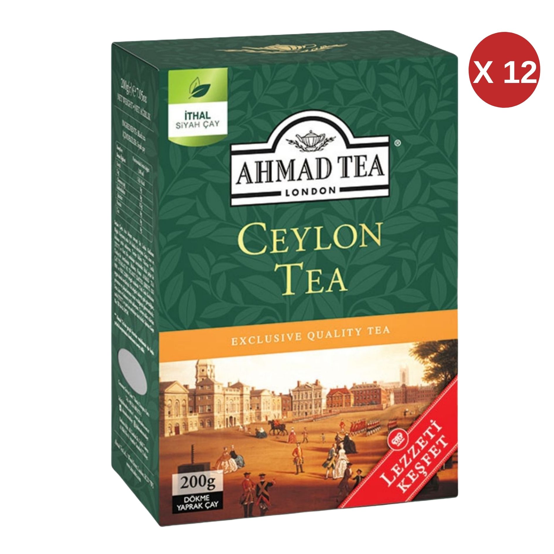 AHMAD TEA CEYLON TEA 12x200 GR DÖKME ÇAY-138 12 ADET