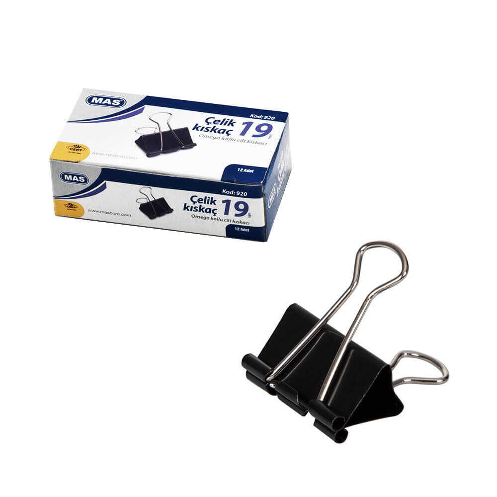 MAS 0920 OMEGA ÇELİK KISKAÇ 19MM