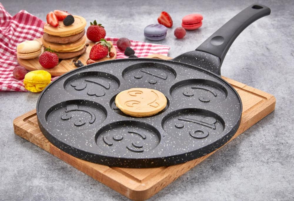POLOCEHF İPC 126 26 CM EMOJİ DÖKÜM PANKEK TAVA