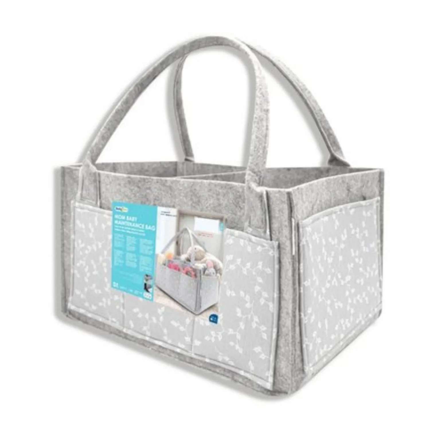  BABYJEM 772 KEÇE ANNE BEBEK BAKIM ÇANTASI GRİ ÇİÇ