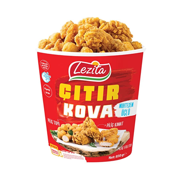 Lezita Piliç Çıtır Kova 850 gr (Dondurulmuş) 
