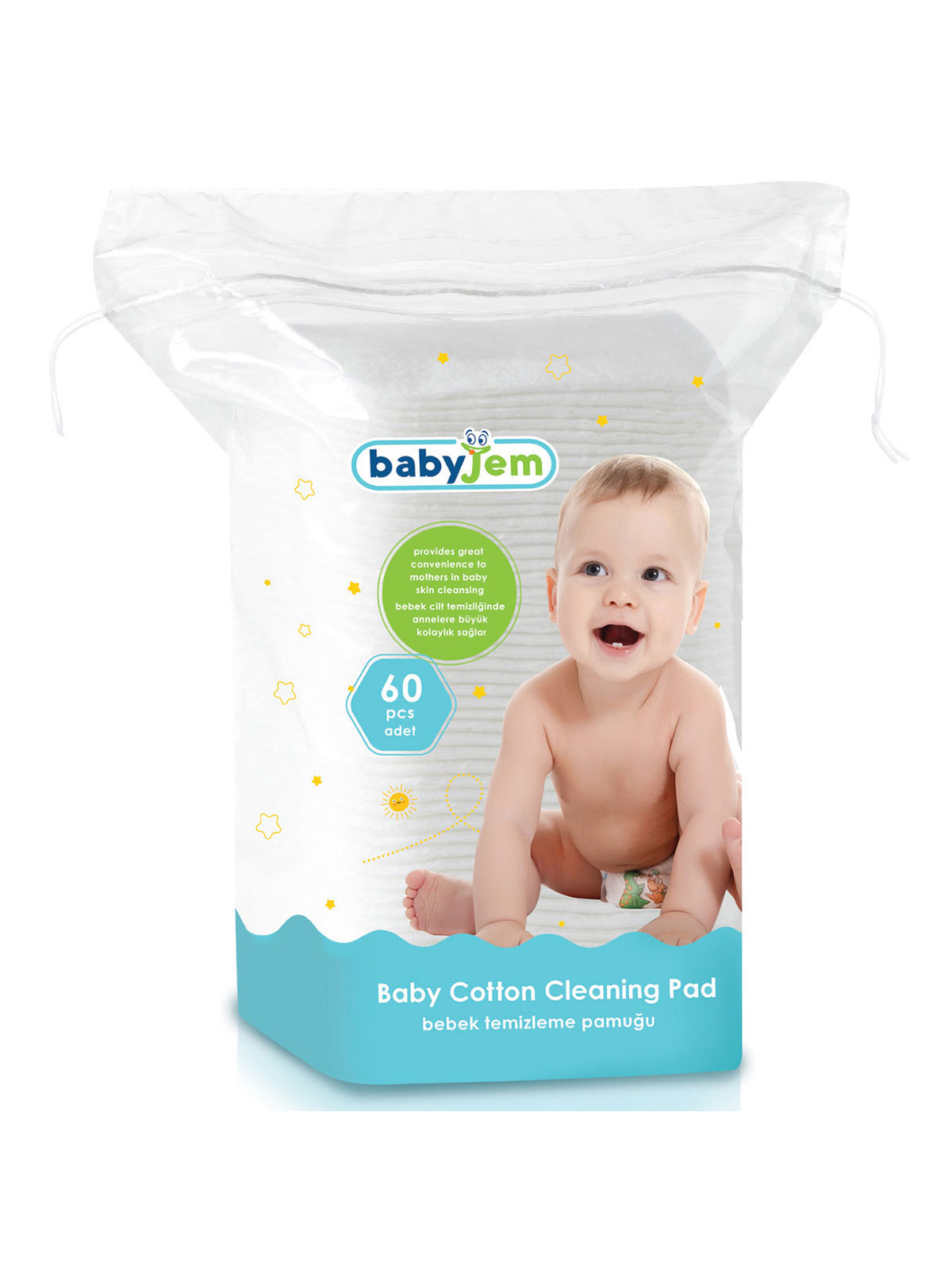  BABYJEM 461 BEBEK TEMİZLEME PAMUĞU