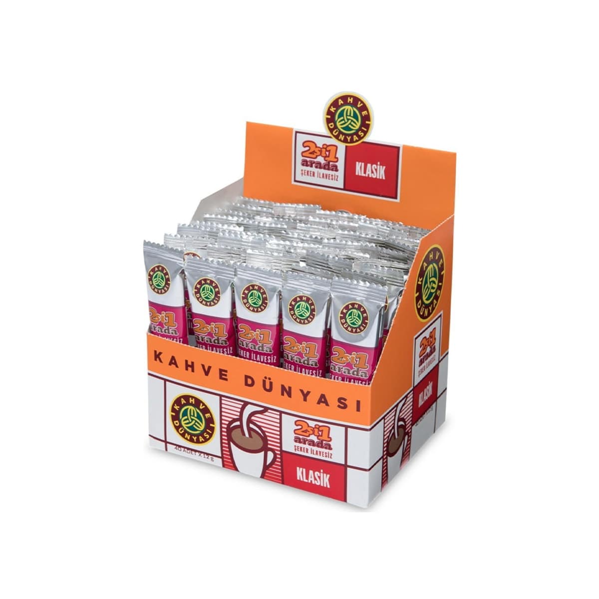 KAHVE DÜNYASI 2 Sİ 1 ARADA ŞEKER İLAVESİZ 12 GR