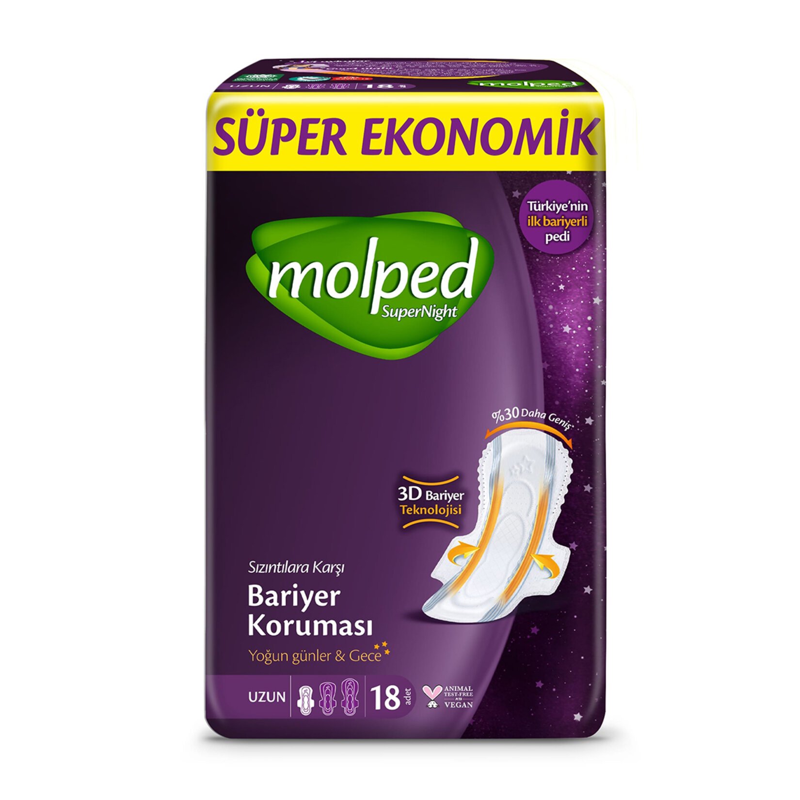 MOLPED SÜPERNİGHT SÜPER UZUN 18LI SÜPER EKONOMİK