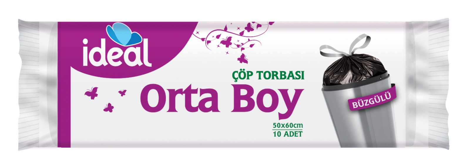 İDEAL ORTA BOY ÇÖP TORBA 10'LU 30 LT