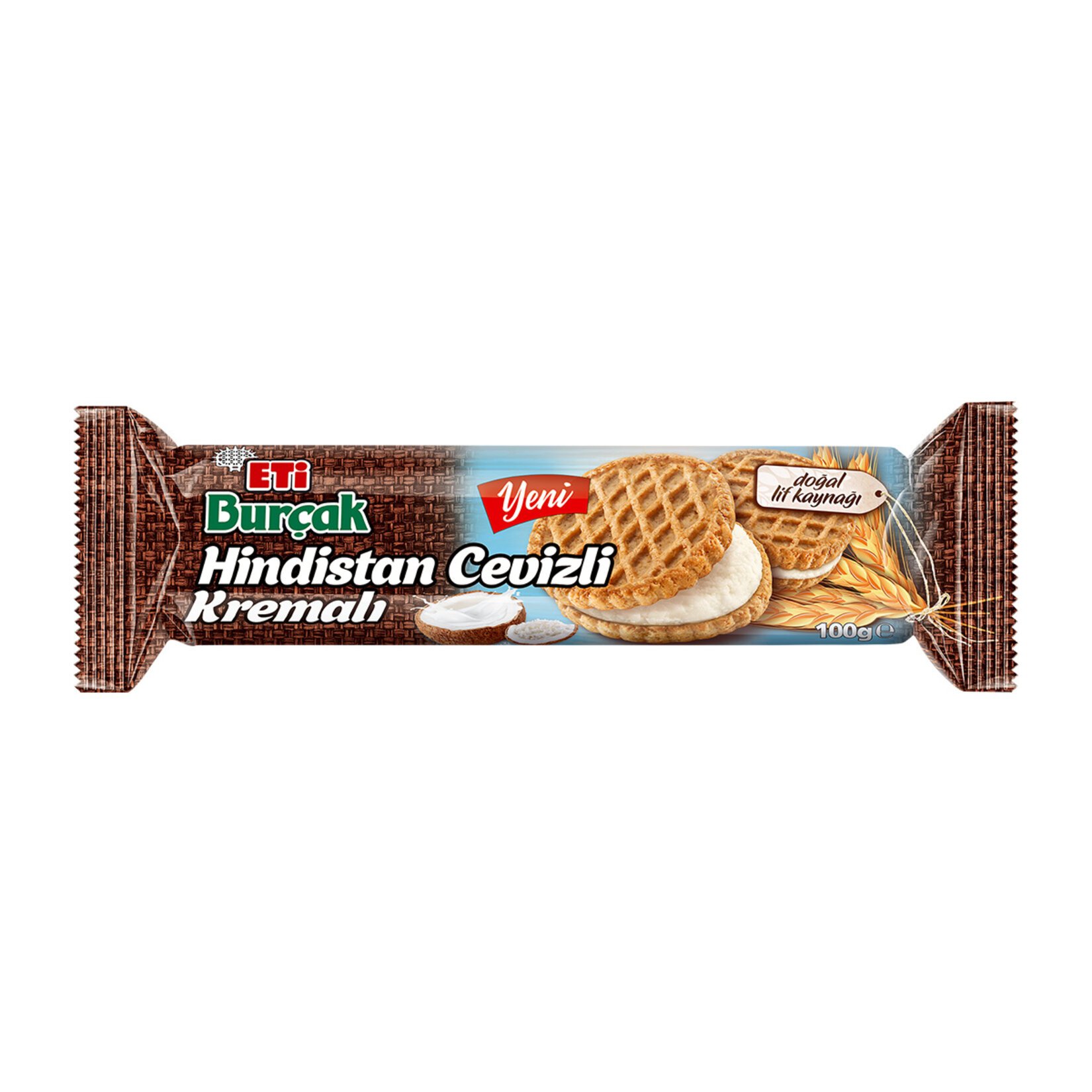 ETİ BURÇAK HİNDİSTAN  KREMALI 100 GR