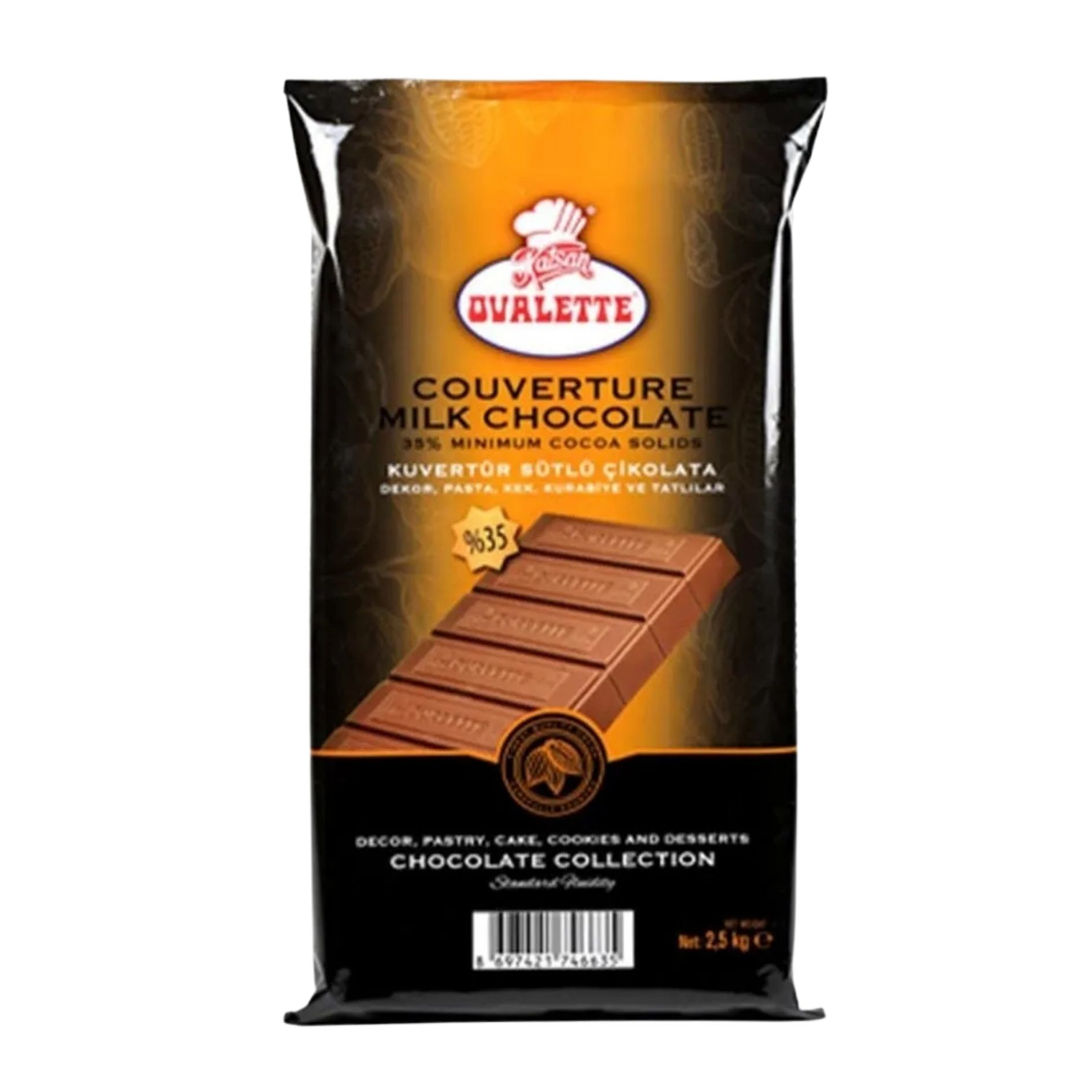 OVALETTE 2,5KG %35'LIK SUTLU KUVERTUR