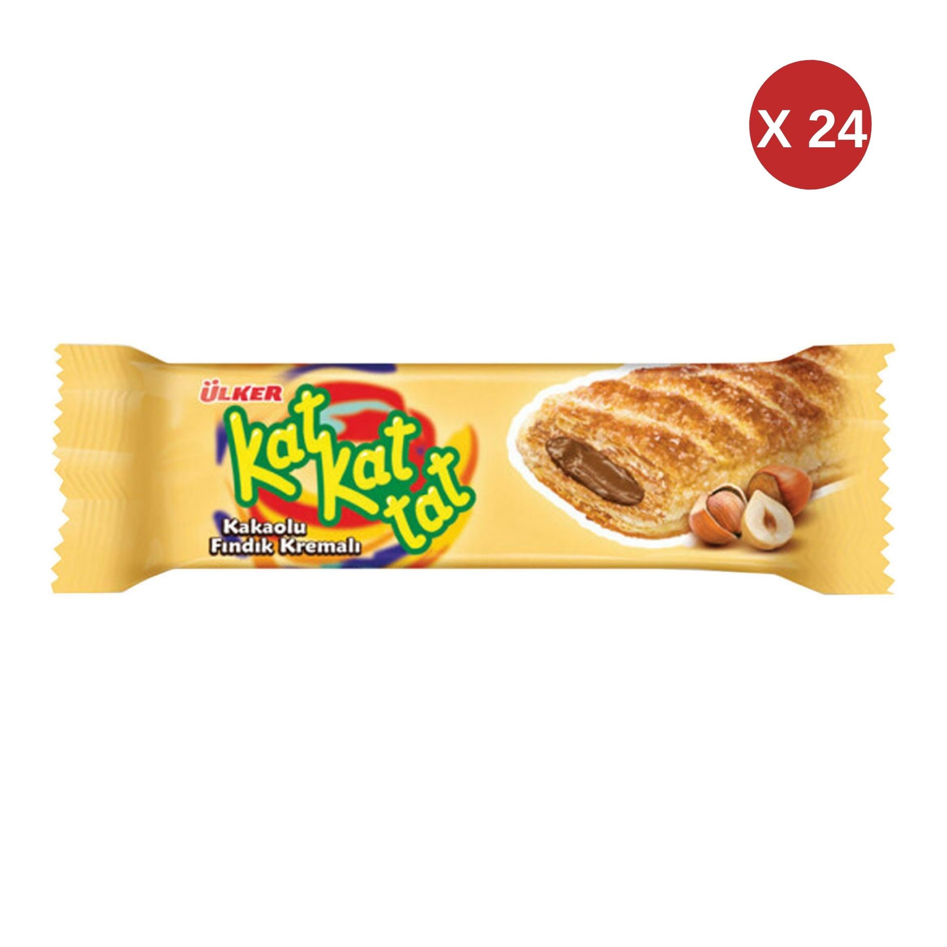 ÜLKER KAT KAT TAT FINDIKLI 25 GR( 24 ADET)