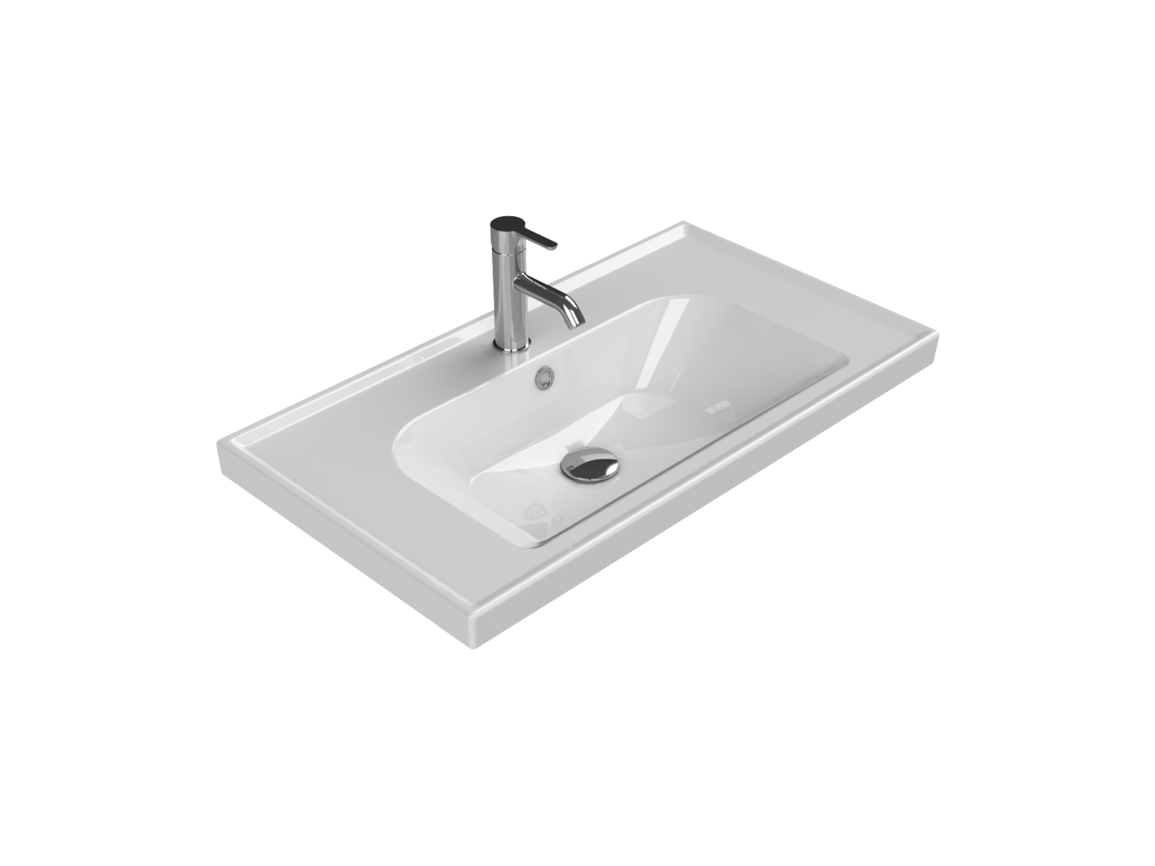 TURKUAZ FRAME ETAJERLİ LAV.80 CM