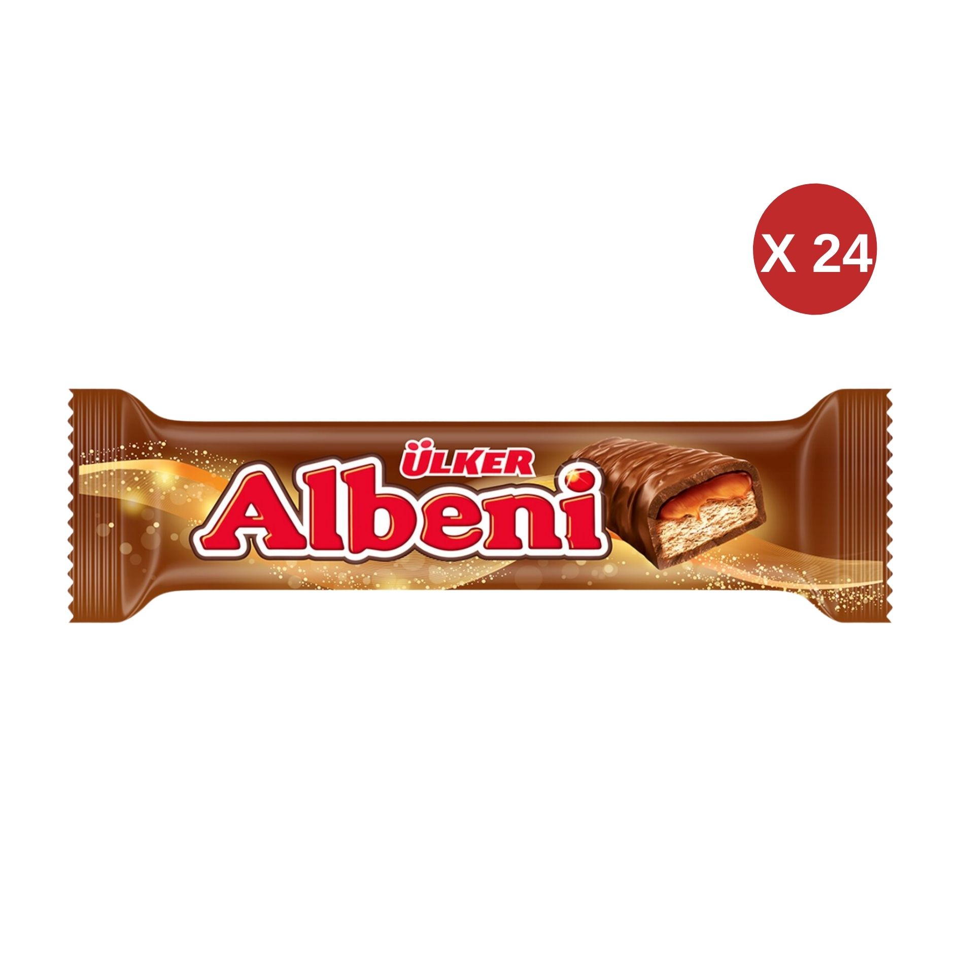 ÜLKER ALBENİ KAPLAMALI BAR 40 GR  ( 24 ADET )