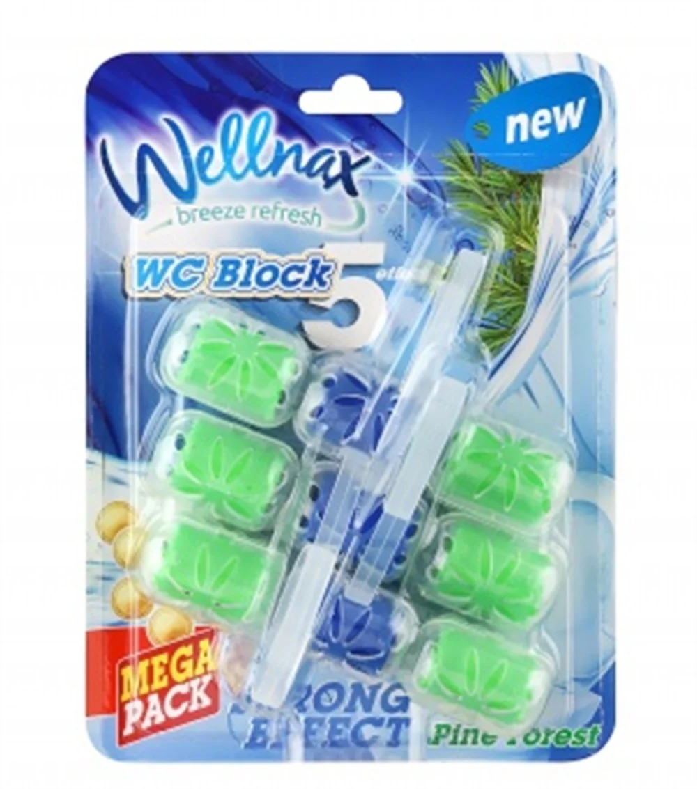 WELLNAX WC BLOK MAVİ SU ÜÇLÜ (LİMON) 50 GR