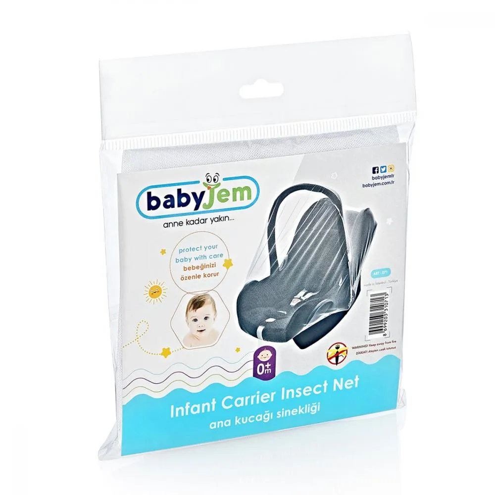  BABYJEM 071 ANA KUCAĞI SİNEKLİĞİ BEYAZ 07101