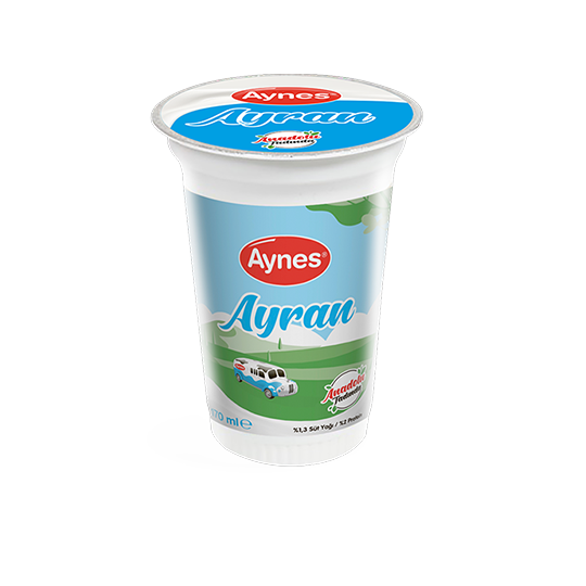AYNES 170 ML YARIM YAĞLI BARDAK AYRAN  %0,8