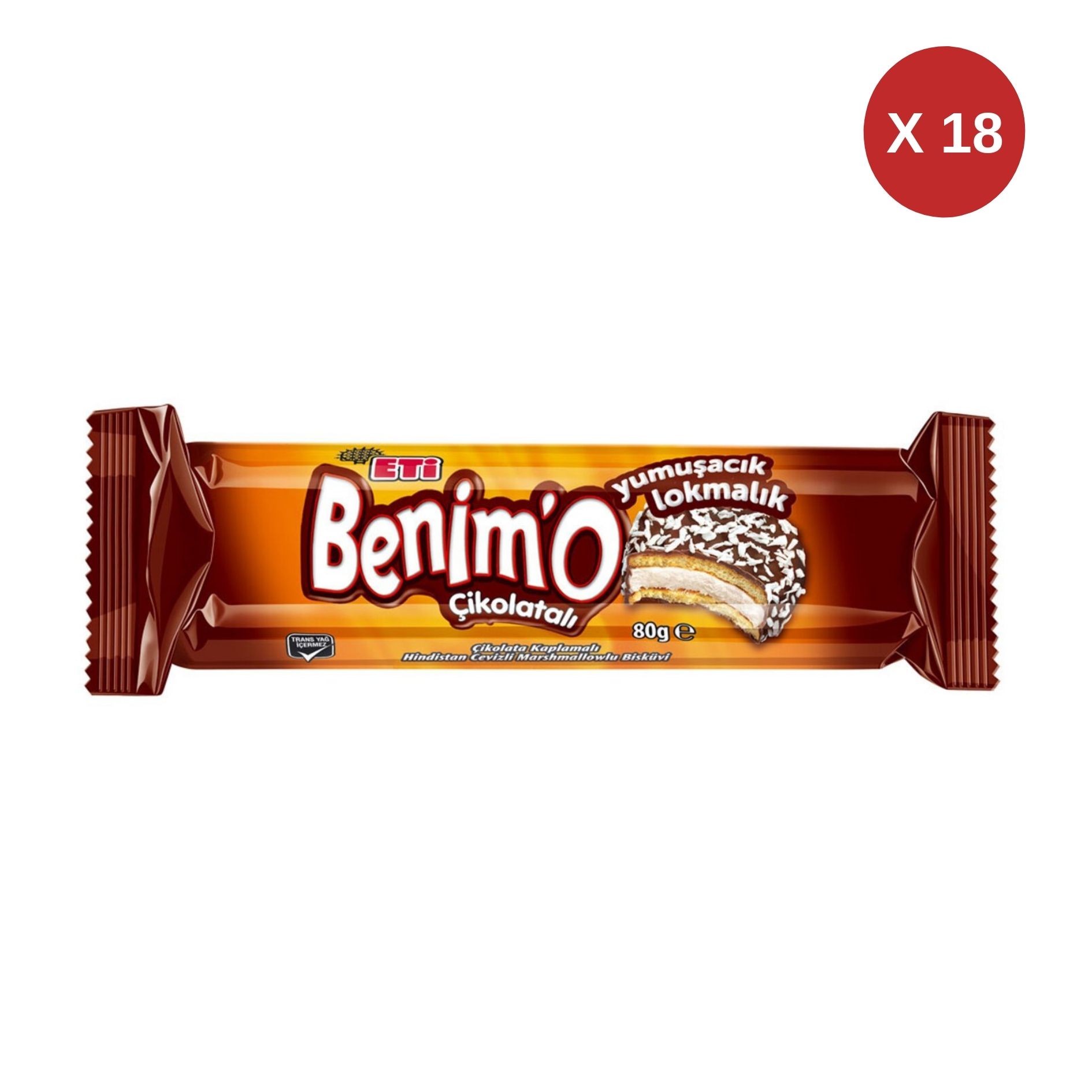 ETİ BENİMO LOKMALIK 80 GR ( 18 ADET )