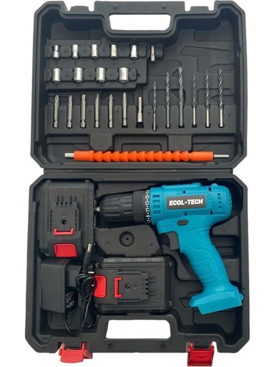 ECOLTECH AKÜLÜ ŞARZLI MATKAP SETİ