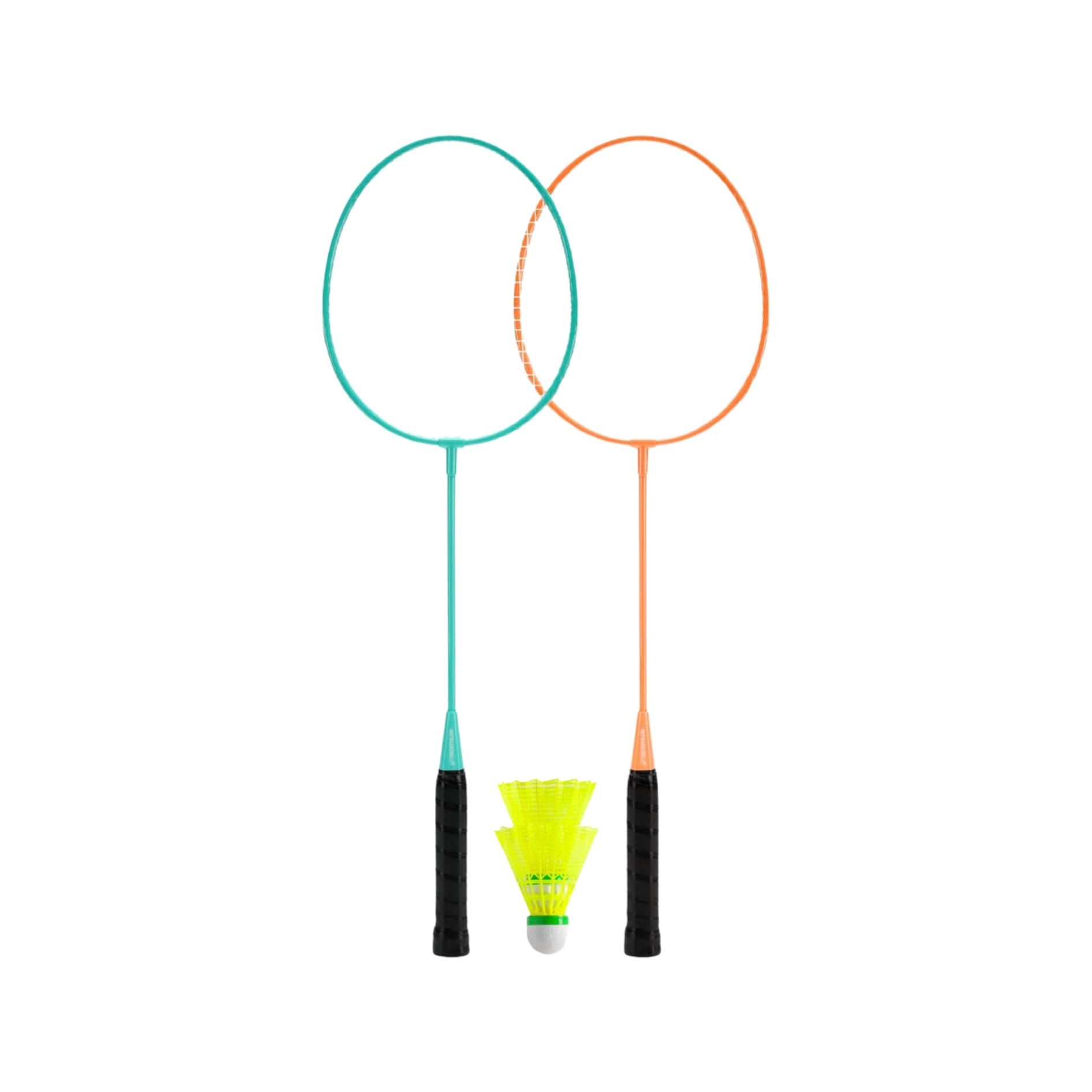 Yetişkin Badminton Raket Seti - Turkuaz /Turuncu -