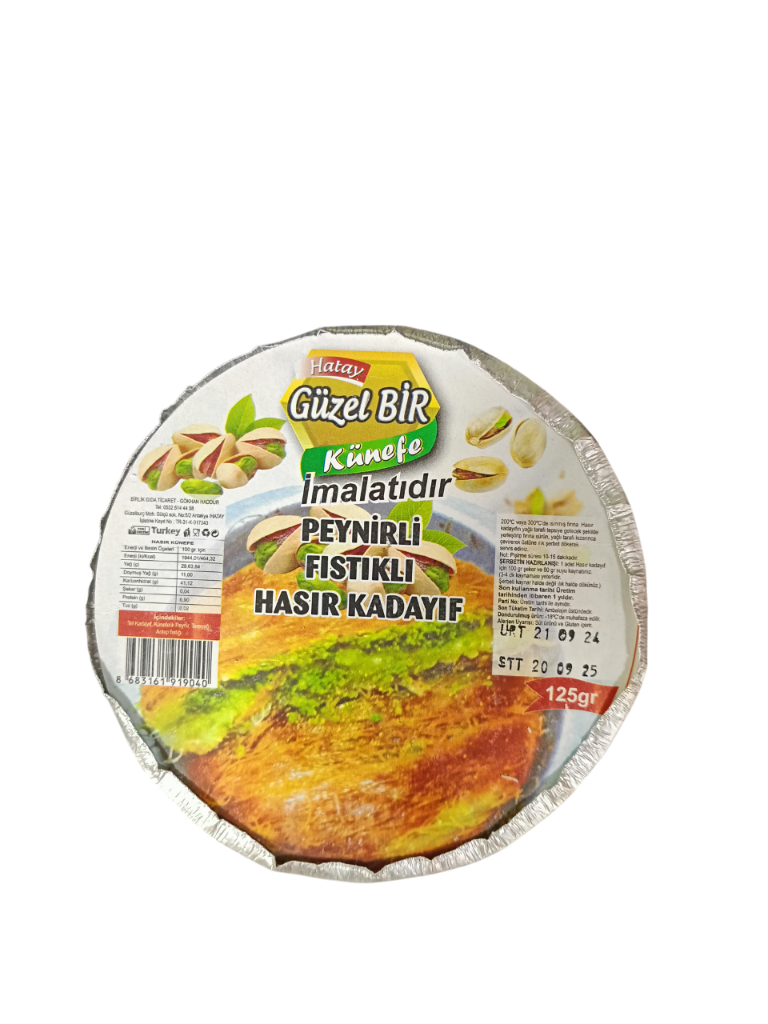 GÜZEL BİR HASIR PEYNİRLİ FISTIKLI HASIR KADAYIF
