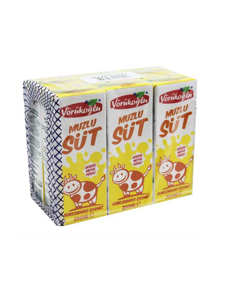 YÖRÜKOĞLU 180 ML MUZLU SÜT ( MULTİPACK ) (6 ADET)