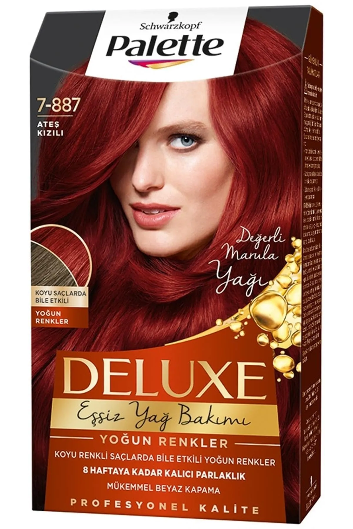 PALETTE DELUXE SAÇ BOYASI 50 ML 7-887 ATEŞ KIZILI