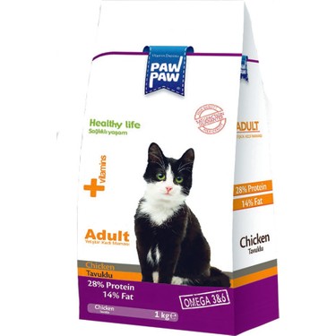 PAWPAW TAVUKLU KEDİ MAMASI 1 KG 