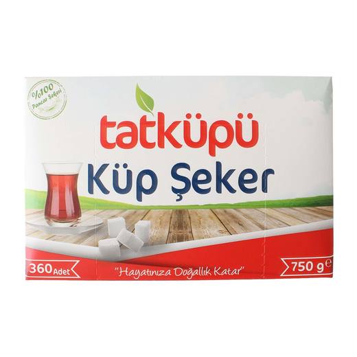 TATKÜPÜ TEK SARGILI KÜP ŞEKER 750 GR 