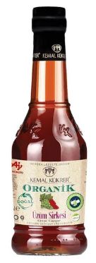 K.K.ÜZÜM SİRKESİ CAM ŞİŞE ORGANİK 500 ml 