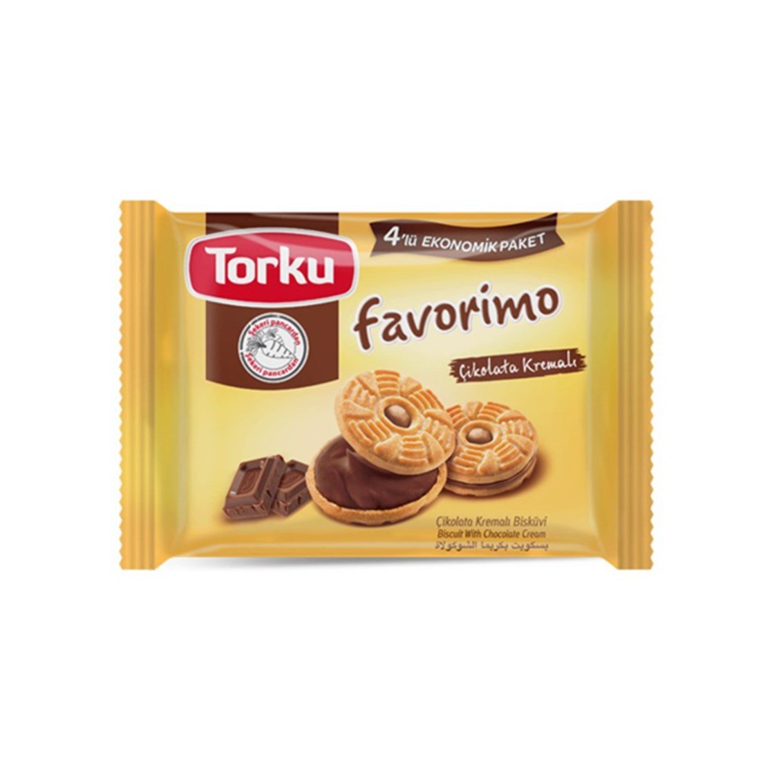 TORKU FAVORİMO ÇİKOLATA BİSKÜVİ (4X61G)