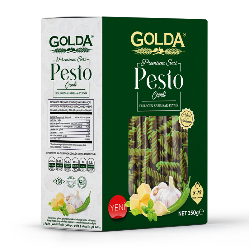 GOLDA PESTO ÇEŞNİLİ MAKARNA 